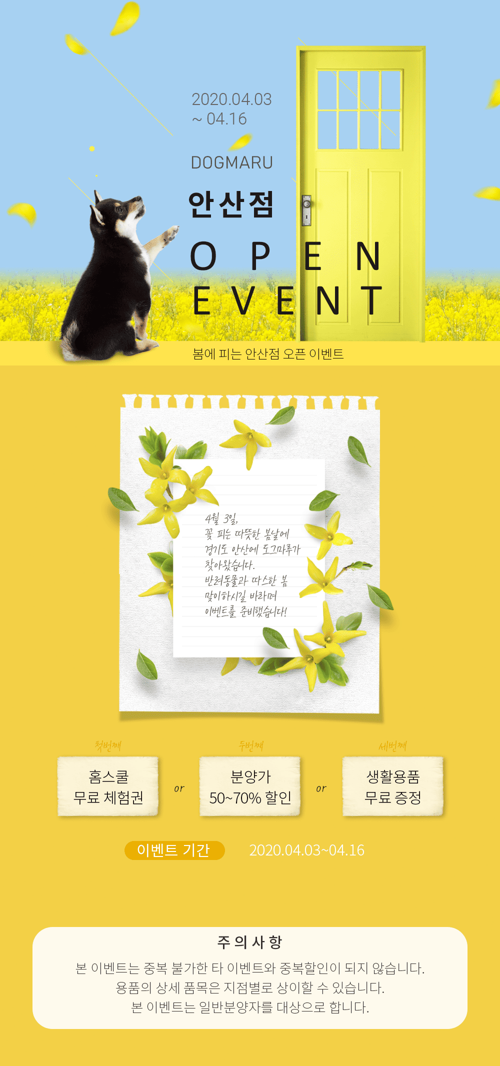 ★도그마루 안산점 오픈 이벤트★